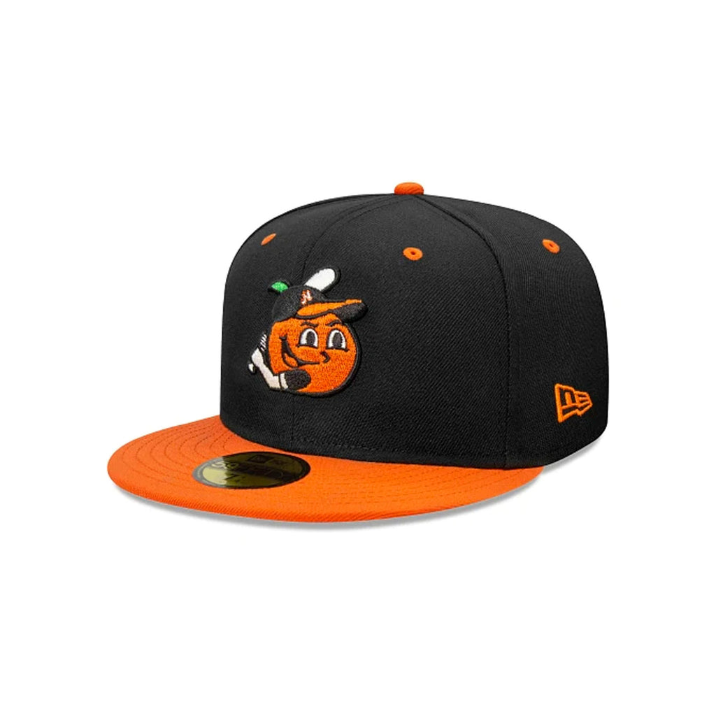 Gorra Beisbol Softbol New Era Naranjeros Hermosillo 59Fifty Negro Naranja