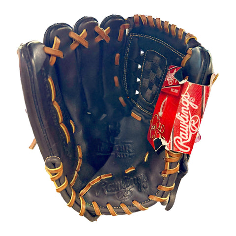 Guante de beisbol Rawlings Gold Glove Gamer GRTD1175 de 11.75 pulgadas café para lanzador zurdo, vista de la palma