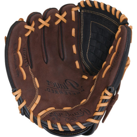 Guante de beisbol Rawlings Player Preferred P1100B de 11 pulgadas café para lanzador zurdo