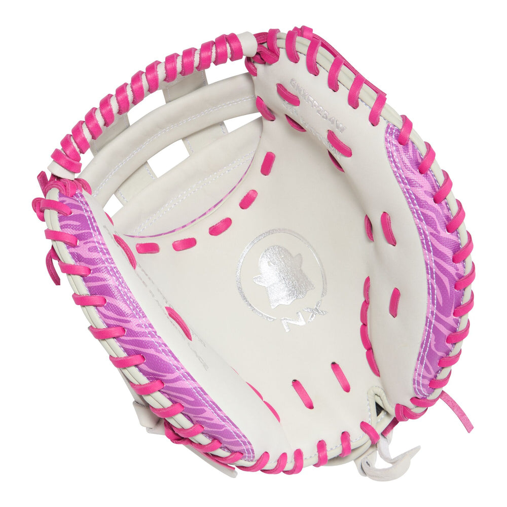 Mascota catcher softbol Easton Ghost NX GNXFP234W 34 in blanco rosa, vista 1