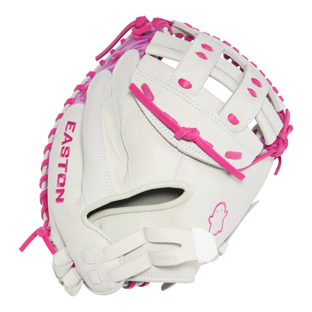 Mascota catcher softbol Easton Ghost NX GNXFP234W 34 in blanco rosa, vista 2