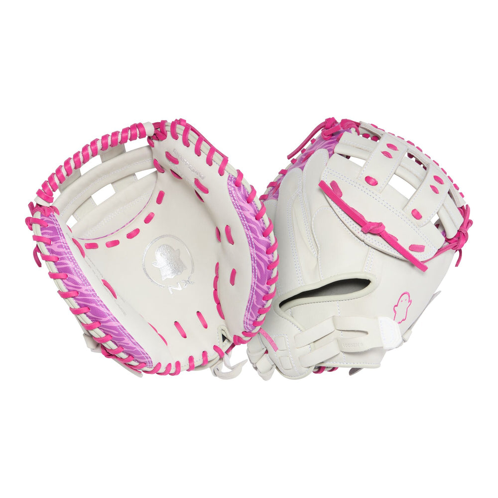 Mascota catcher softbol Easton Ghost NX GNXFP234W 34 in blanco rosa, vista 5