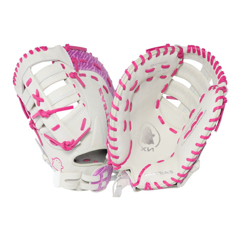 Guante newman softbol Easton Ghost NX GNXFP313W 13 in blanco rosa lanzador zurdo, vista 5