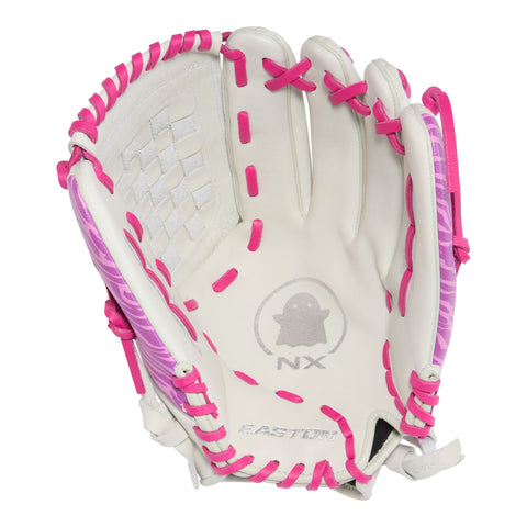 Guante softbol Easton Ghost NX GNXFP125W 12.5 in blanco rosa