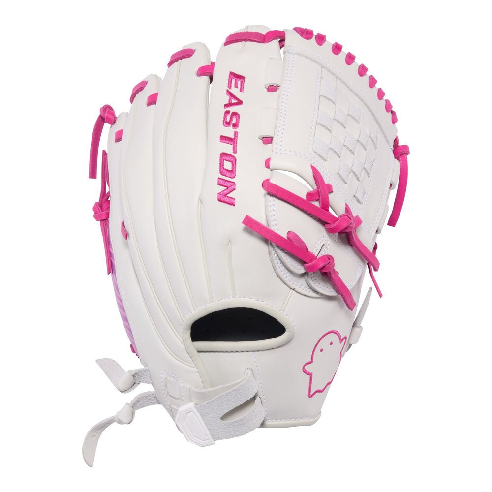 Guante softbol Easton Ghost NX GNXFP12W 12 in blanco rosa, vista 2