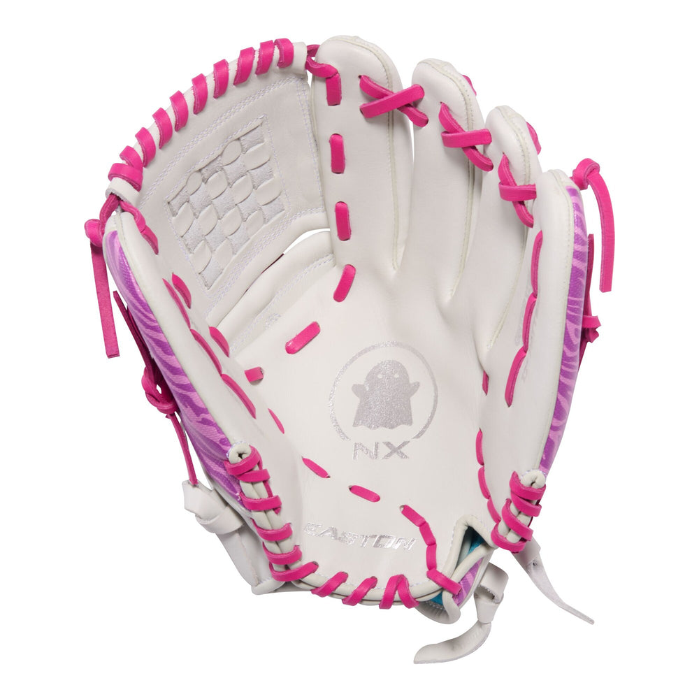 Guante softbol Easton Ghost NX GNXFP12W 12 in blanco rosa