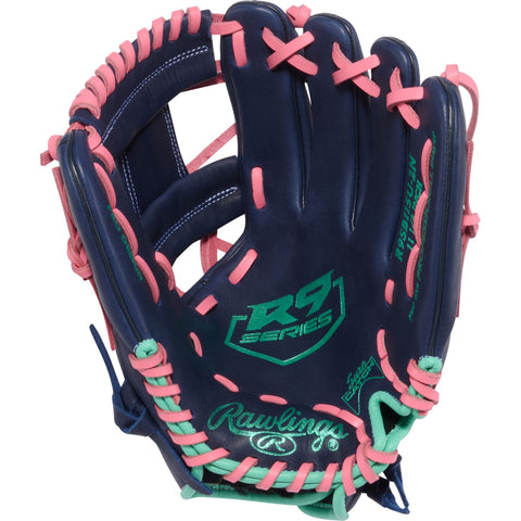 Guante softbol Rawlings R9 R9SB115U-2N 11.5 in frente