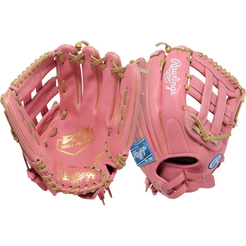 Guante softbol Rawlings R9 R9SB120U-6P palma y dorso