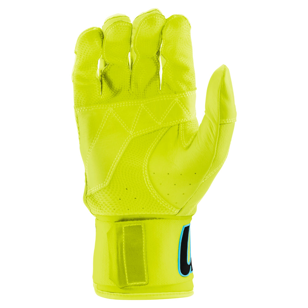 Guanteletas Beisbol Marucci Blacksmith V2 Infantil Amarillo Neón / Negro palma