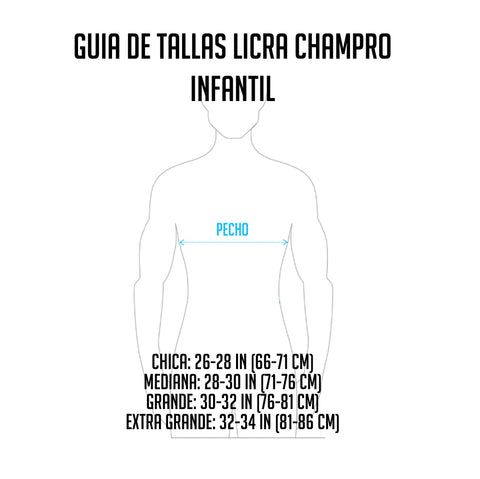Licra de Compresión Pecho Champro CJ1Y Sin Mangas Negro INFANTIL