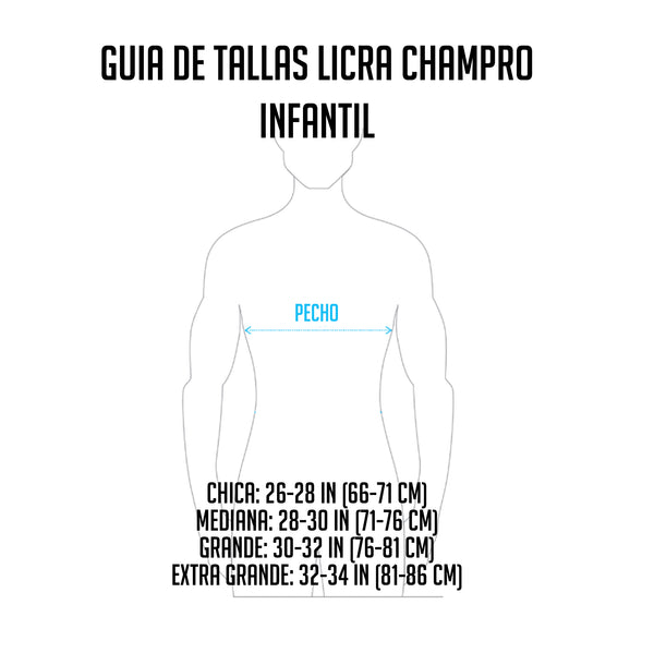 Licra de Compresión Pecho Champro CJ1Y Sin Mangas Blanco INFANTIL