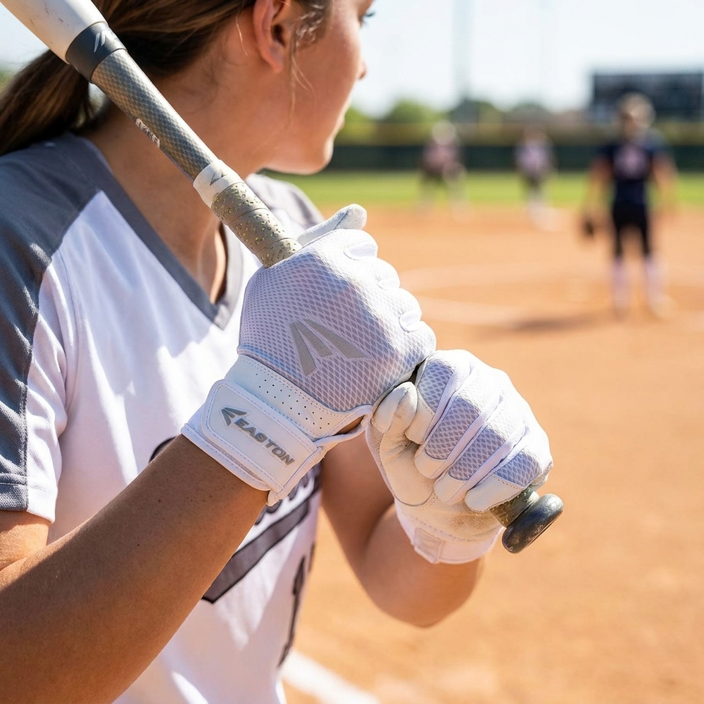 Guanteletas Easton Hyperlite MU08 en uso