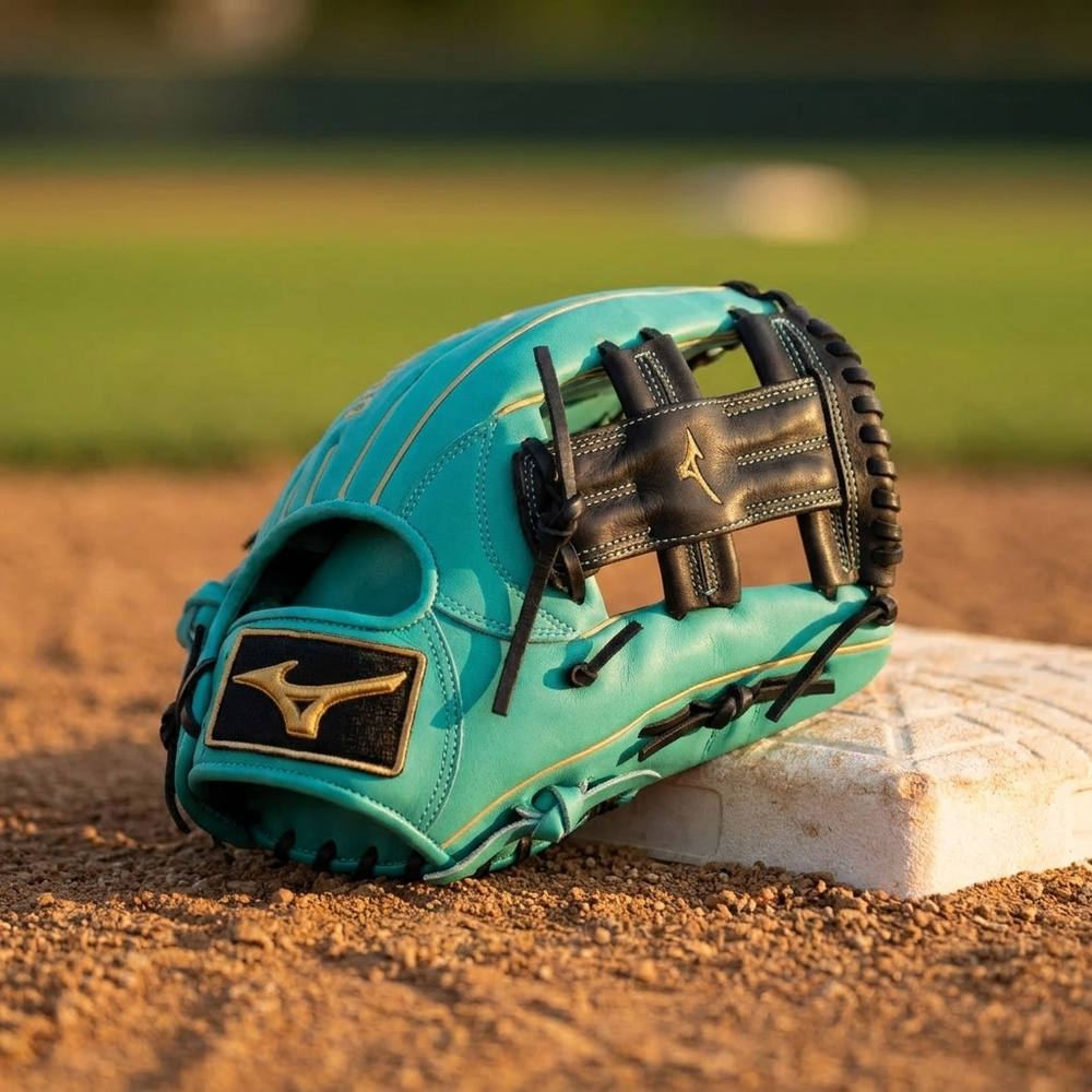 Guante Beisbol Mizuno MVP Prime GMVP1150P5 11.5 in Verde Jade ADULTO - foto de estudio