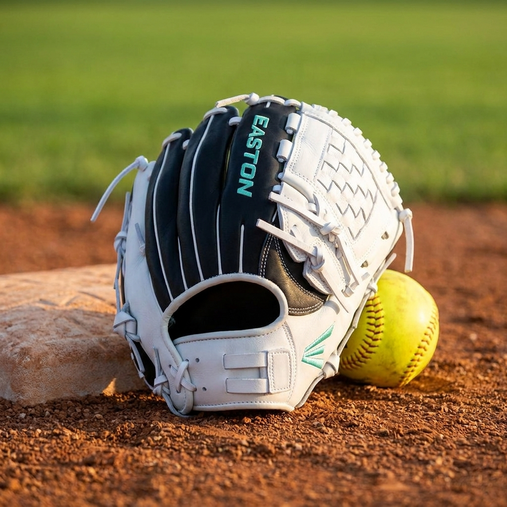 Guante Softbol Easton Fundamental Series FMFP12B 12 in Lanzador Zurdo - foto de estudio