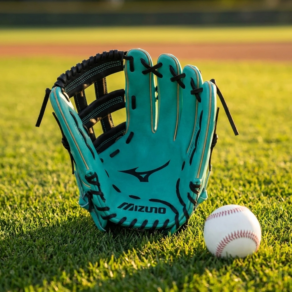 Guante Beisbol Mizuno MVP Prime GMVP1275P5 12.75 in Verde Jade ADULTO - foto de estudio
