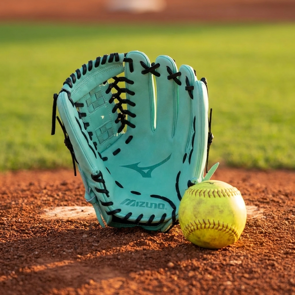 Guante Softbol Mizuno Prime Elite X Fastpitch GPEXF-10 12 in Menta ADULTO - foto de estudio
