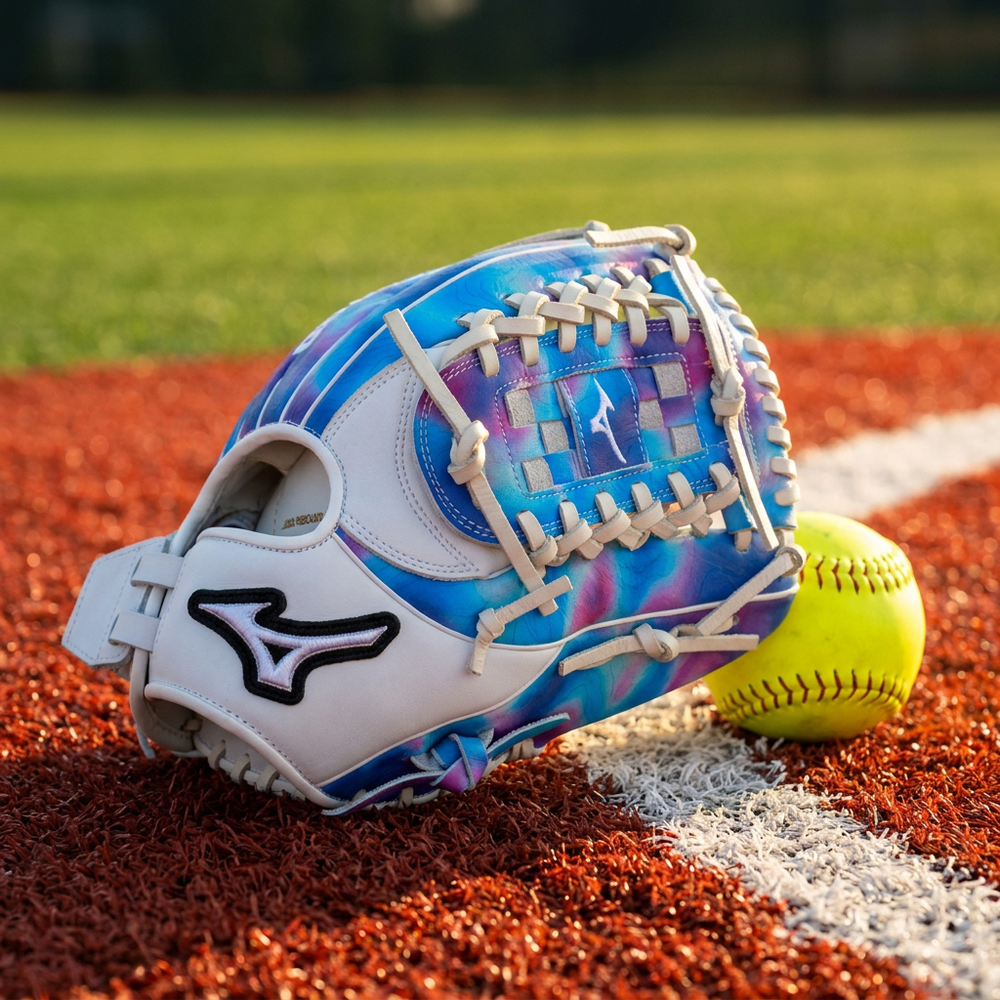 Guante Softbol Mizuno MVP Prime M-Print GMVPF-10MP 12 in Psychedelic Print ADULTO - foto de estudio
