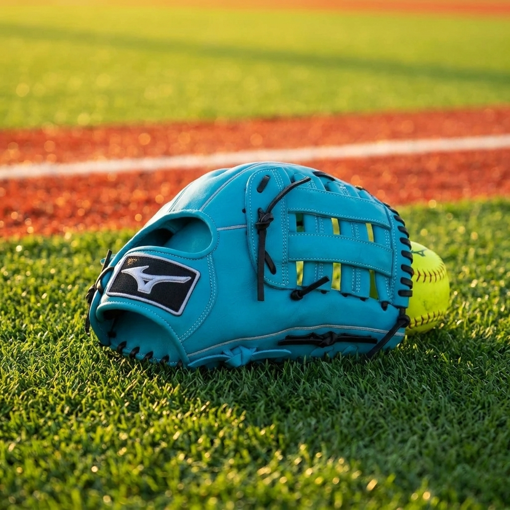 Guante Softbol Slowpitch Mizuno MVP Prime GMVP1401PSP 14 in Azul ADULTO - foto de estudio