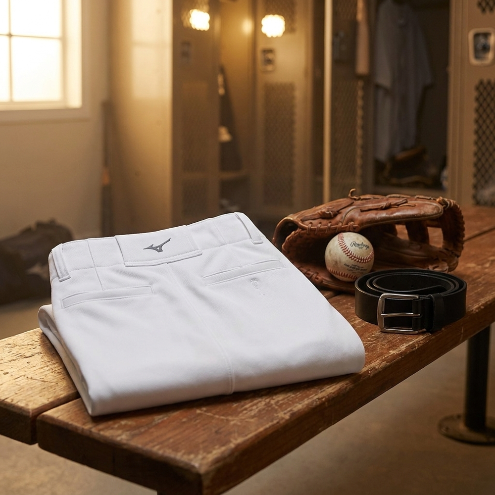 Pantalón Beisbol Mizuno Prospect Adulto Blanco