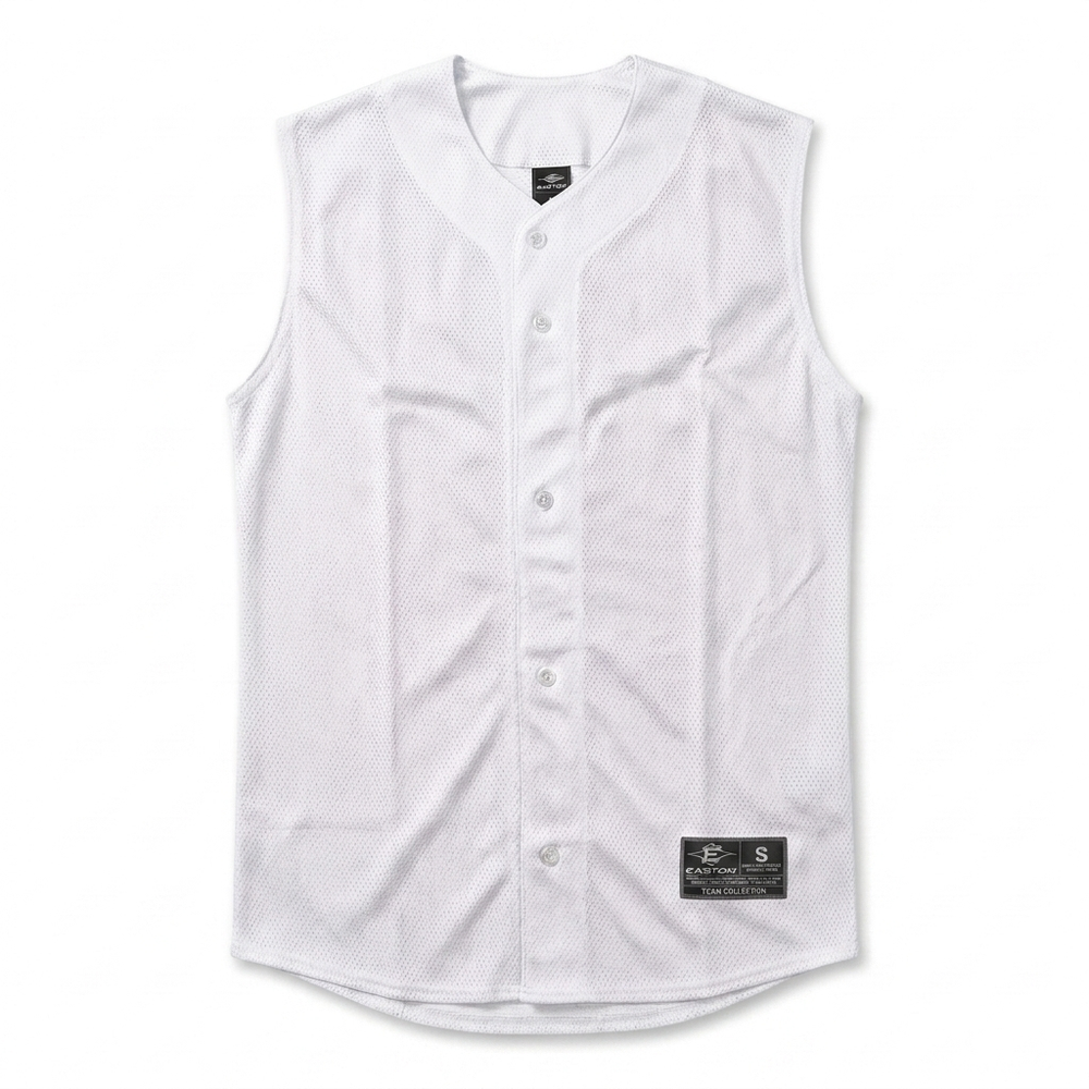 Jersey Easton blanco sin mangas malla