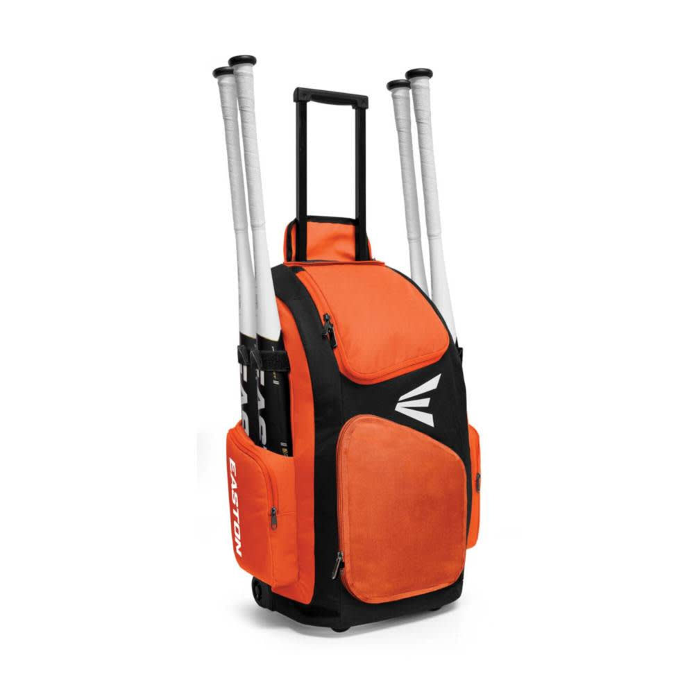 Maleta con ruedas beisbol softbol Easton Traveler naranja