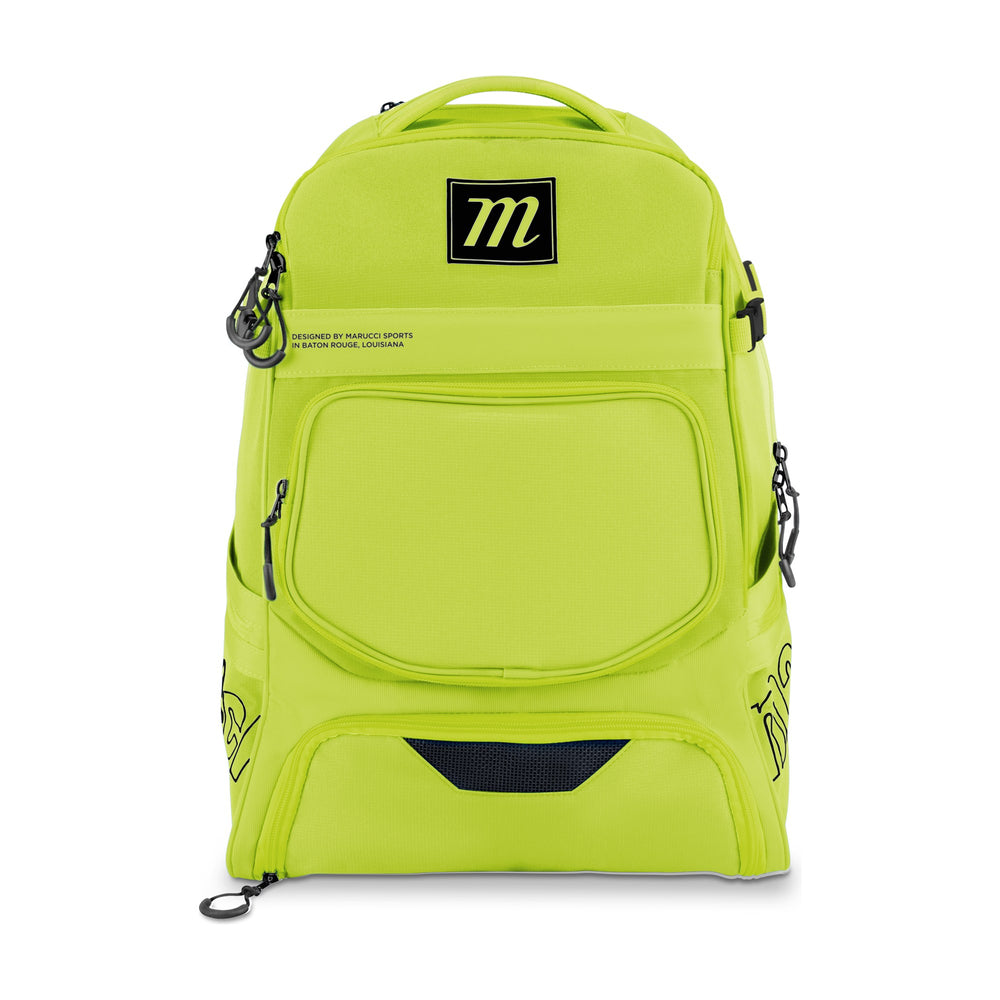 Back Pack Beisbol Softbol Marucci Rangr MBRNGRBP Amarillo Neón