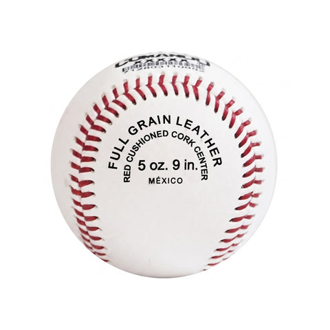 Pelota beisbol Comando Sello Azul full grain leather 5 oz 9 in
