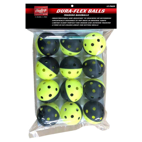 Paquete de 12 pelotas de entrenamiento Rawlings Dura-Flex de beisbol