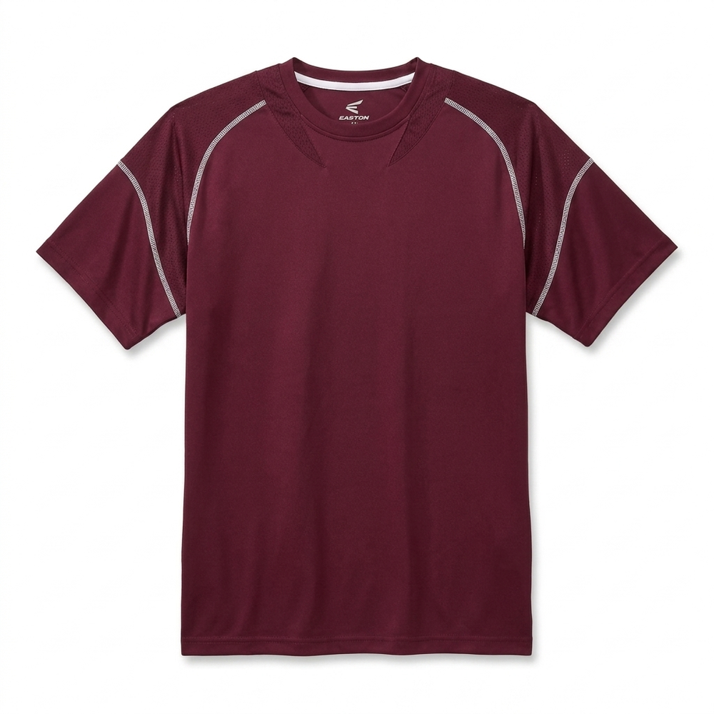Playera Easton vino cuello redondo manga corta
