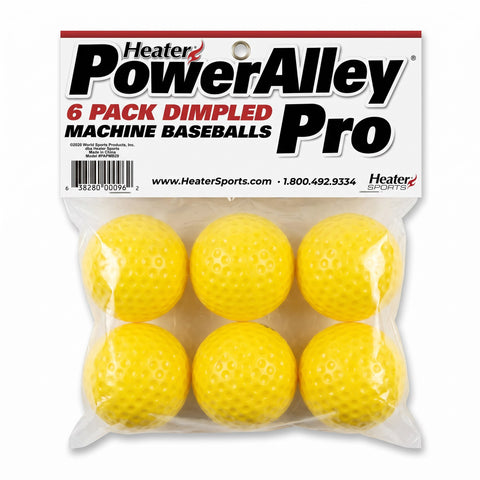 Set 6 Pelotas De Entrenamiento Beisbol Maqina PowerAlley PAPMB29