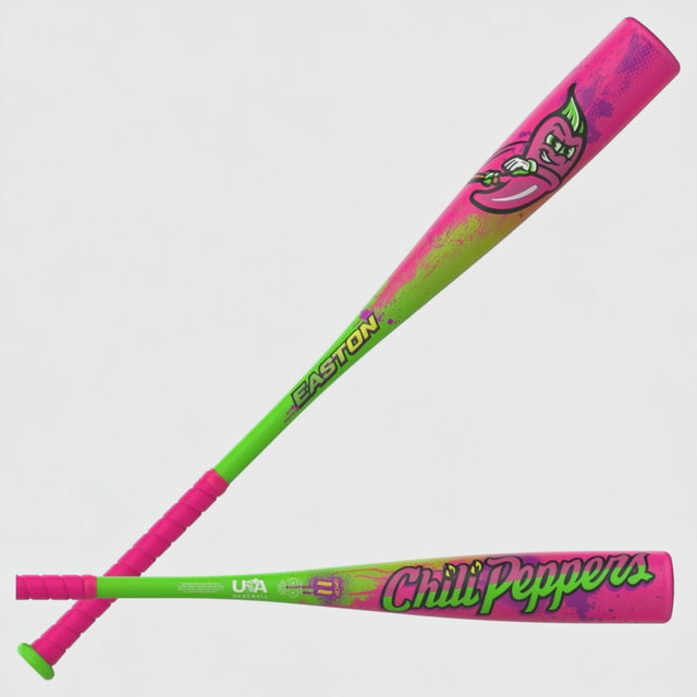 Bat Easton Cosmic Chili Peppers Sello USA en accion