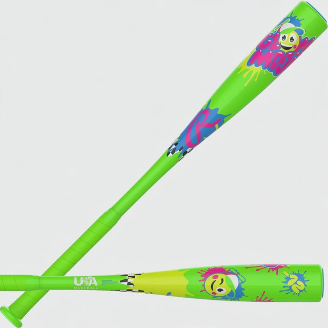 Bat Rawlings Glow Mojis Tee Ball en accion