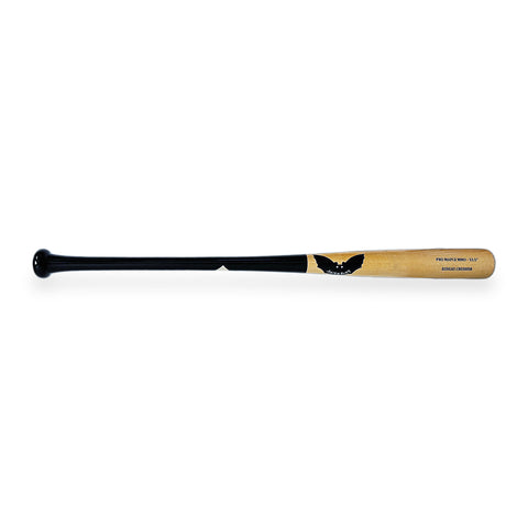 Bat Beisbol Maple Sam Bat Rideau Crusher MMO Negro Natural — foto real