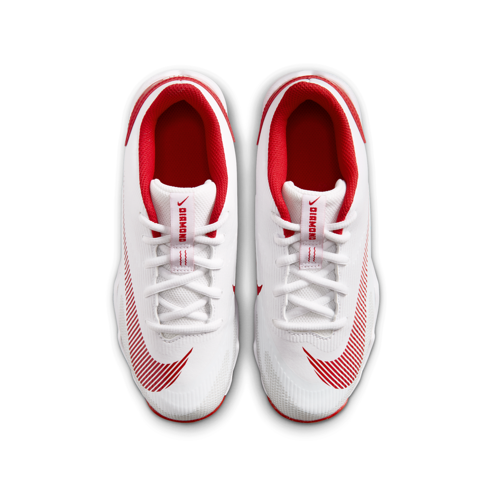 Spikes Beisbol Softbol Nike Diamond Clutch Plastico Blanco Rojo INFANTIL foto 4