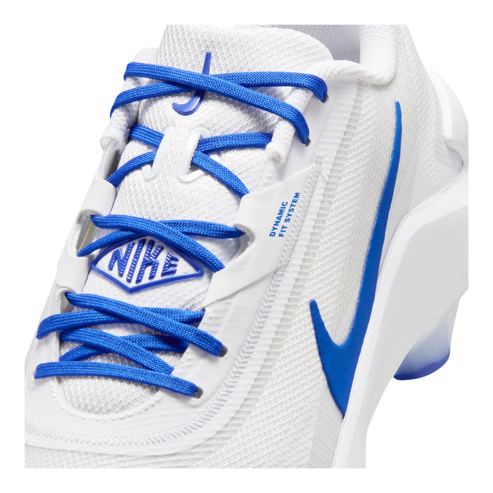 Spikes Nike Diamond Showcase MCS Blanco Rey detalle de agujetas