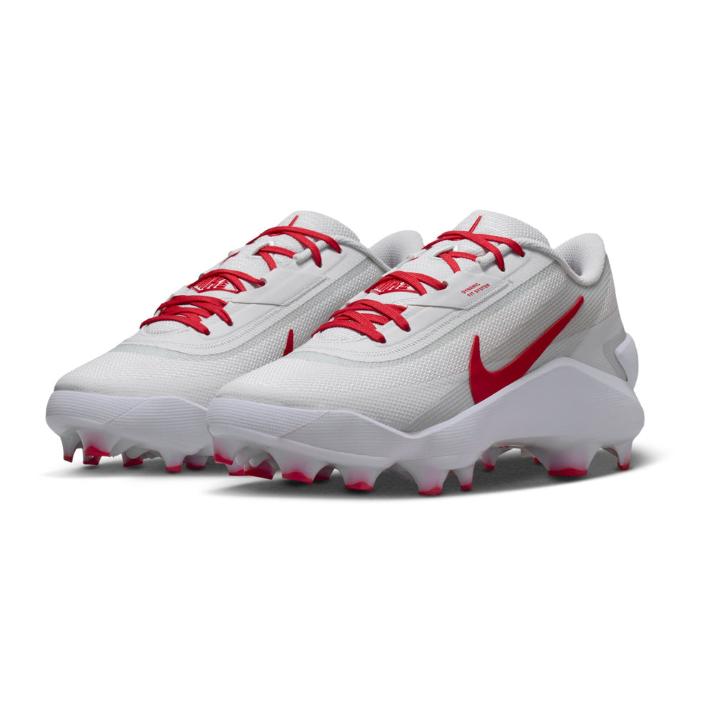 Spikes Nike Diamond Showcase MCS Blanco Rojo, el par
