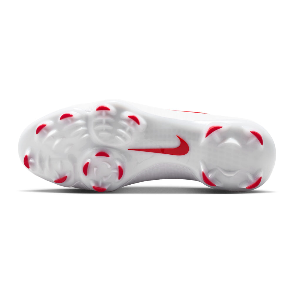 Suela con spikes moldeados de los Nike Diamond Showcase MCS Blanco Rojo