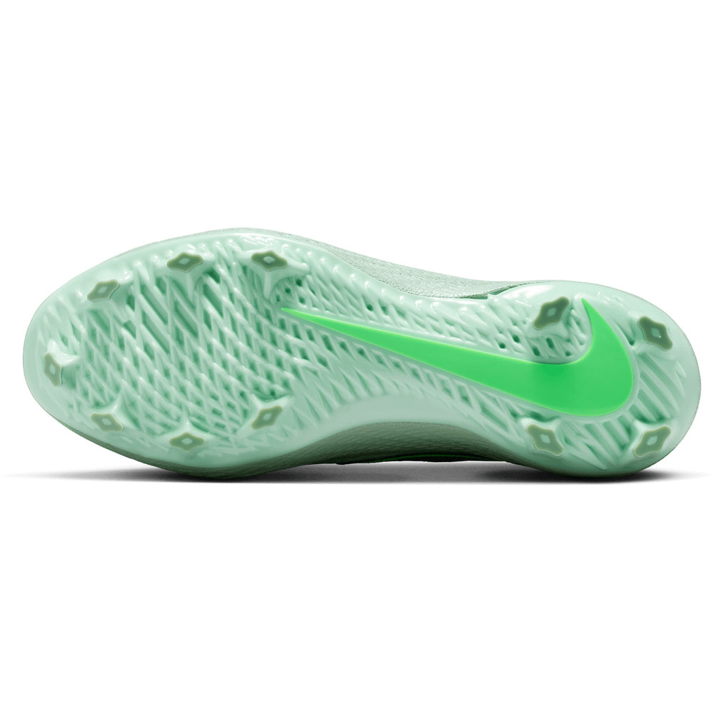 Suela con spikes moldeados de los Nike Diamond Gamer MCS Menta