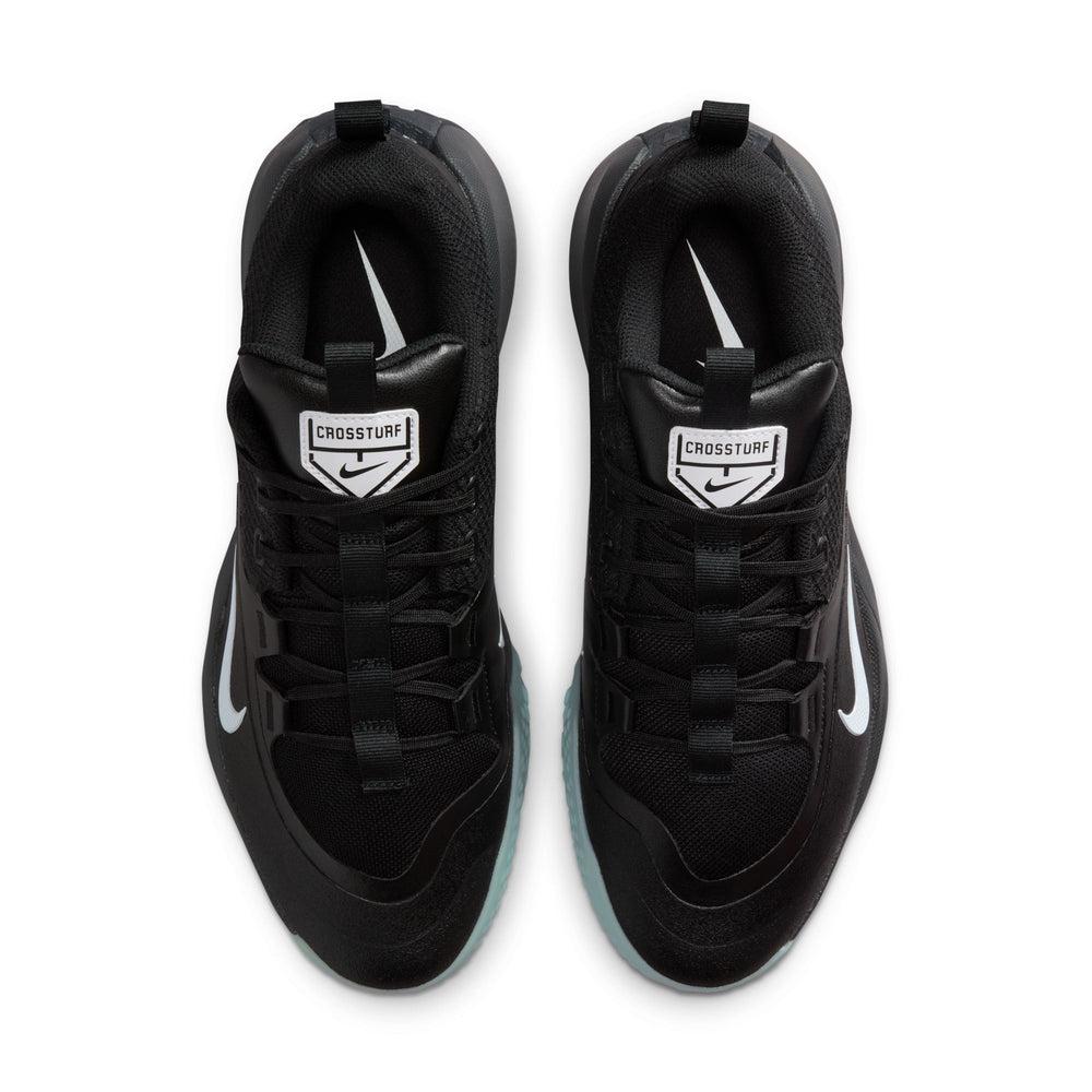 Tenis Nike Cross Turf Negro vista trasera