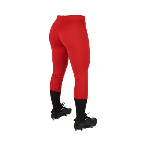Pantalon Softbol Champro BP39 Rojo Corto Dama