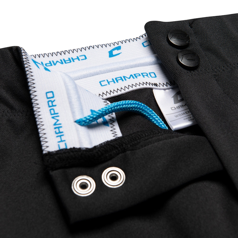 Pantalon Softbol Champro BP39 Negro Corto Dama