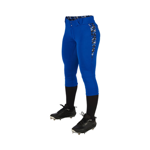 Pantalon Softbol Champro Leadoff BP23 Azul Camu Verde Corto Dama