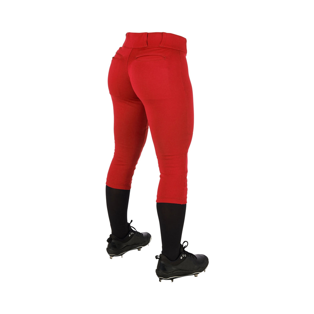 Pantalon Softbol Champro Tournament BP11 Rojo Corto Dama