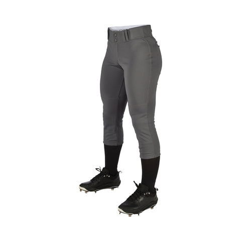 Pantalon Softbol Champro Tournament BP11 Gris Oscuro Corto Dama