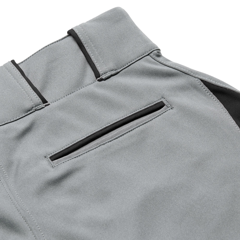 Pantalon Softbol Champro Surge Traditional BP28 Gris Negro Corto NIÑA