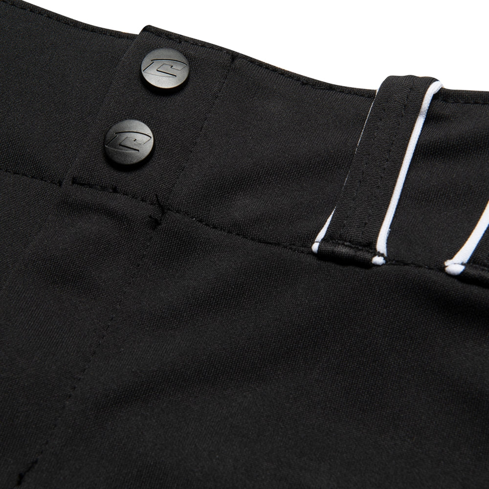 Pantalon Softbol Champro Surge Traditional BP28 Negro Blanco Corto NIÑA