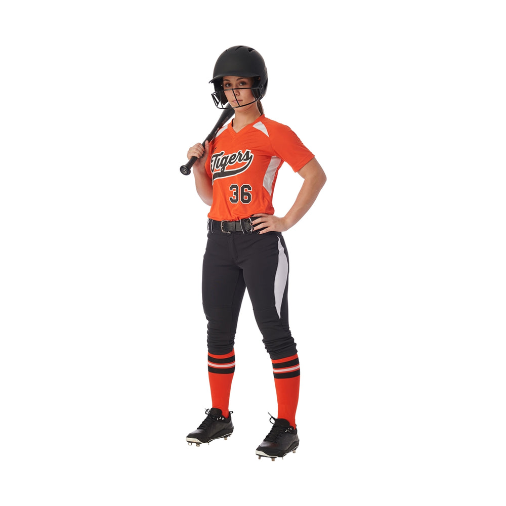 Pantalon Softbol Champro Surge Traditional BP28 Blanco Rey Dama