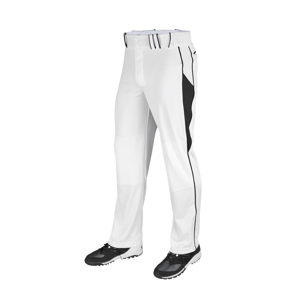 Pantalon Beisbol Champro Blanco Negro Largo Triple Crown Bottom 2 BP92U Adulto