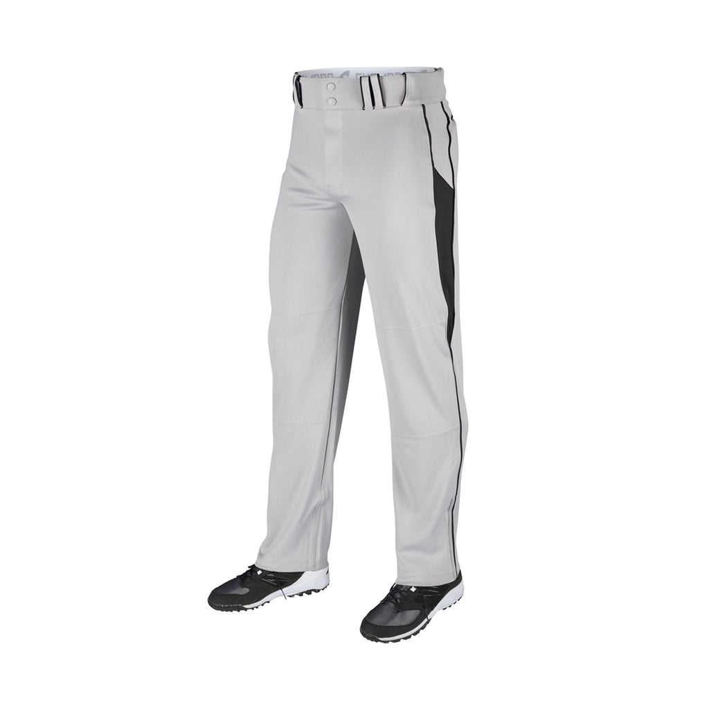 Pantalon Beisbol Champro Gris Negro Largo Triple Crown Bottom 2 BP92U Adulto