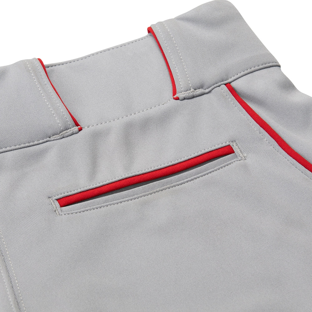 Pantalon Beisbol Champro Gris Rojo Largo Triple Crown Bottom 2 BP92U Adulto